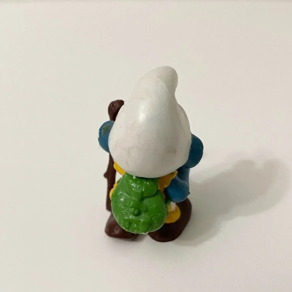 Smurfs Hiker Smurf Walking Stick Hiking Figure Schleich Peyo Damaged - Picture 12 of 16